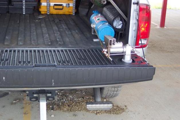 Great for stepping onto bumper, or reaching over tailgate.